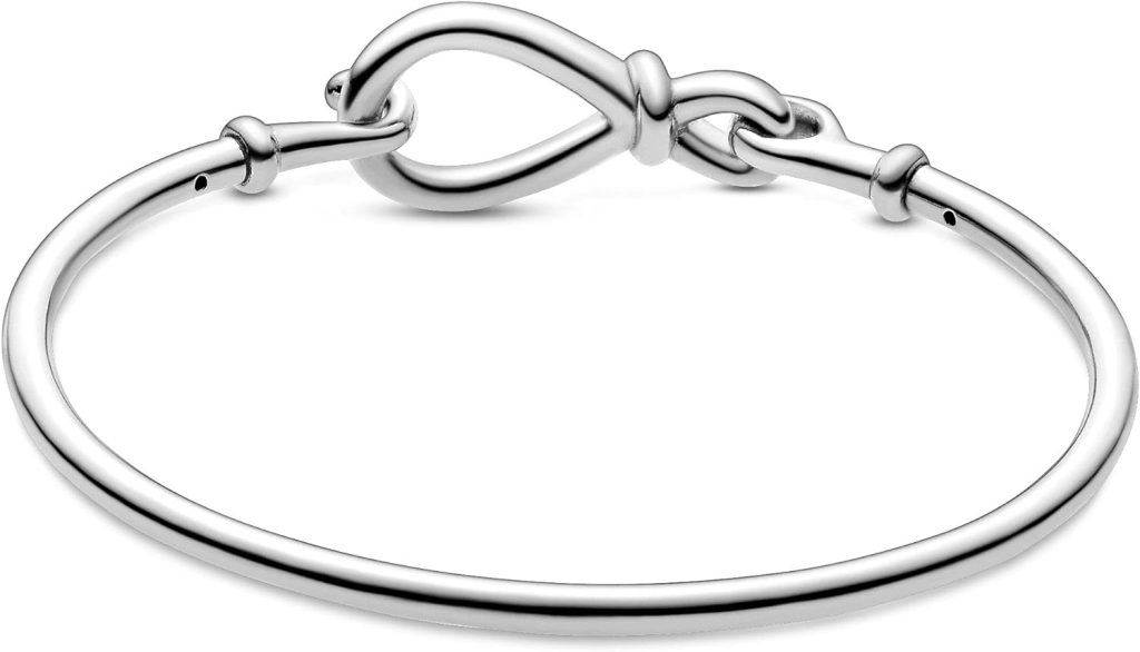 Pandora Infinity Knot Bangle 925 Sterling Silver Charm Bracelet