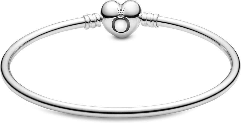 Pandora Jewelry Bangle Sterling Silver Bracelet, 6.7, No Box