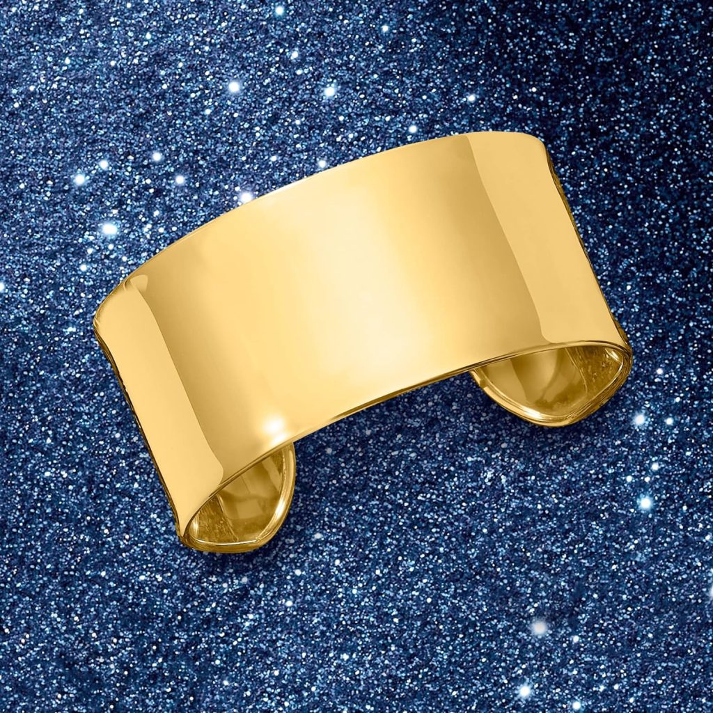 Ross-Simons Italian 14kt Yellow Gold Wide Cuff Bracelet