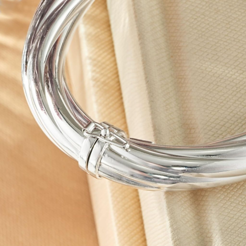 Ross-Simons Italian Twisted Oval Bangle Bracelet