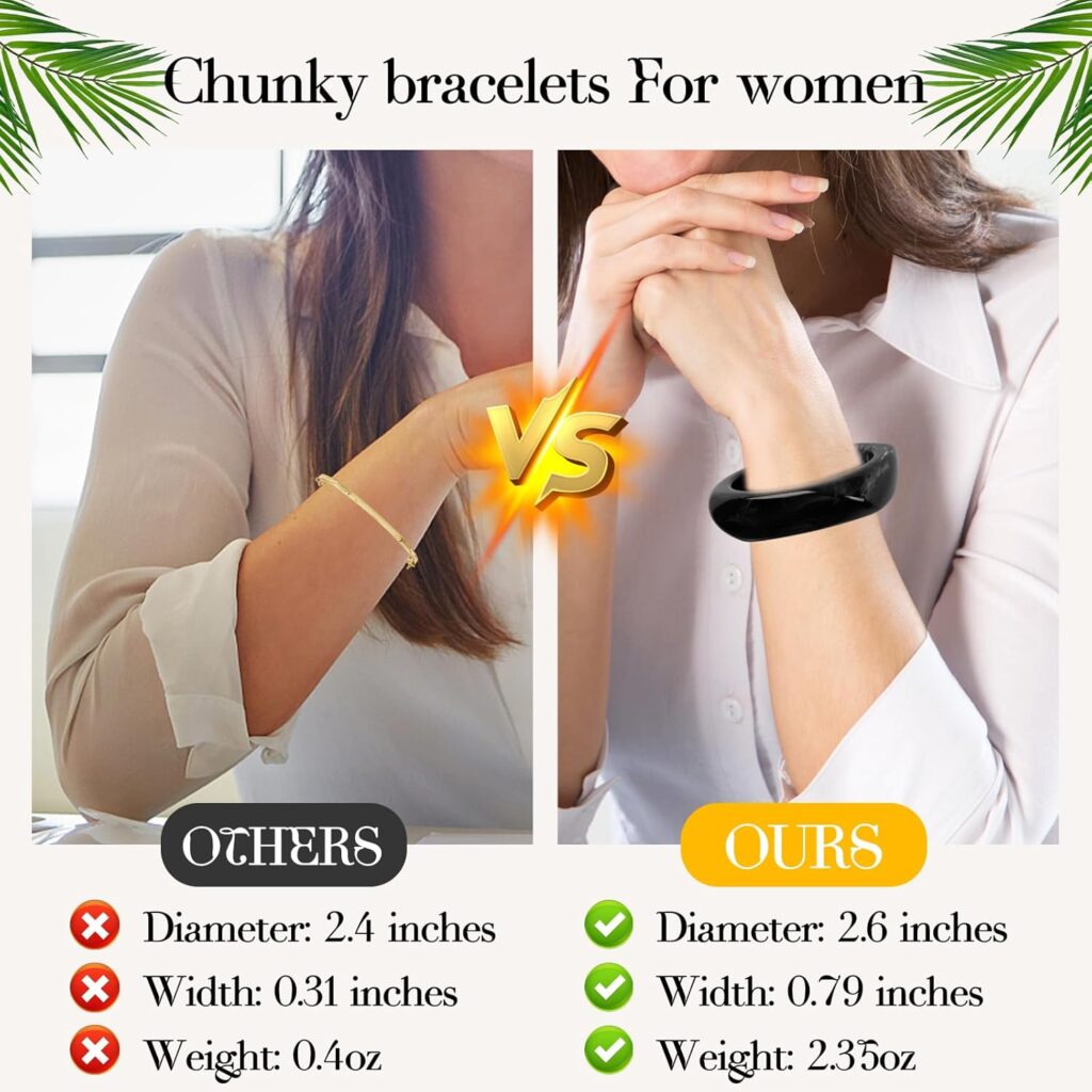 6 Pcs Acrylic Resin Chunky Bangle Bracelets for Women, Colorful Glass Bracelets Vintage Wide Irregular Geometric Plastic Bracelet for Women Jewelry 6 Pcs Acrylic Resin Chunky Bangle Bracelets for Women, Colorful Glass Bracelets Vintage Wide Irregular Geometric Plastic Bracelet for Women Jewelry