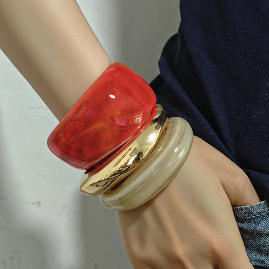 Chunky Acrylic Bangle Gold Bracelets Set for Women Resin Bangle Bracelet Set Big Thick Wide Statement Stacking Bangle Bracelets Chunky Acrylic Bangle Gold Bracelets Set for Women Resin Bangle Bracelet Set Big Thick Wide Statement Stacking Bangle Bracelets
