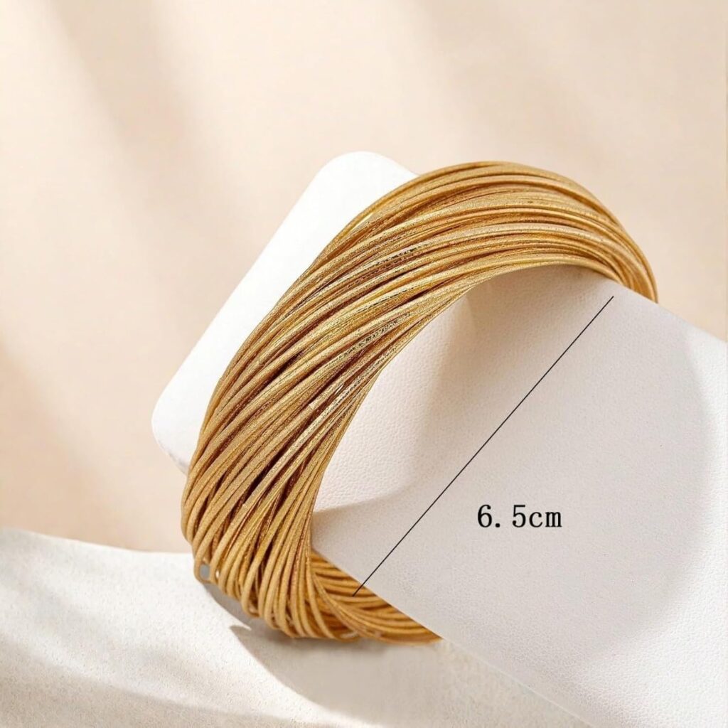 Multi Gold Bangle Bracelets for Women, Boho Indian Golden Chunky Stackable Set, Textured Smooth Layered Cable Jewelry Gifts for Wedding Birthday Party Multi Gold Bangle Bracelets for Women, Boho Indian Golden Chunky Stackable Set, Textured Smooth Layered Cable Jewelry Gifts for Wedding Birthday Party
