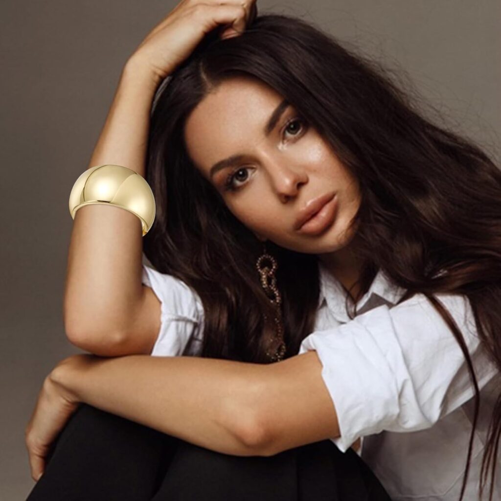 YMBYCM Chunky Bangle Bracelets for Women Trendy Wide Chunky Cuff Bracelets Wrap Bracelet YMBYCM Chunky Bangle Bracelets for Women Trendy Wide Chunky Cuff Bracelets Wrap Bracelet