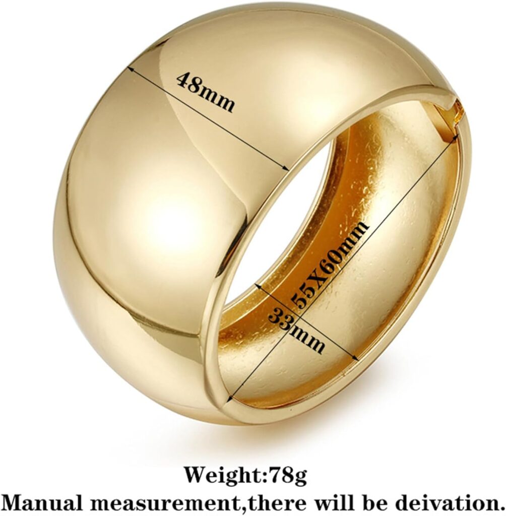 YMBYCM Chunky Bangle Bracelets for Women Trendy Wide Chunky Cuff Bracelets Wrap Bracelet YMBYCM Chunky Bangle Bracelets for Women Trendy Wide Chunky Cuff Bracelets Wrap Bracelet