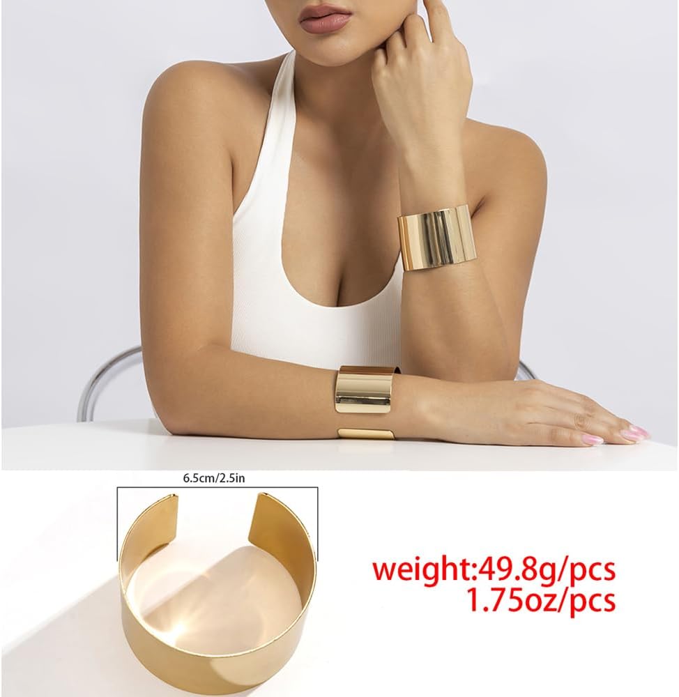 3PCS Chunky Gold Cuff Bracelets review guide
