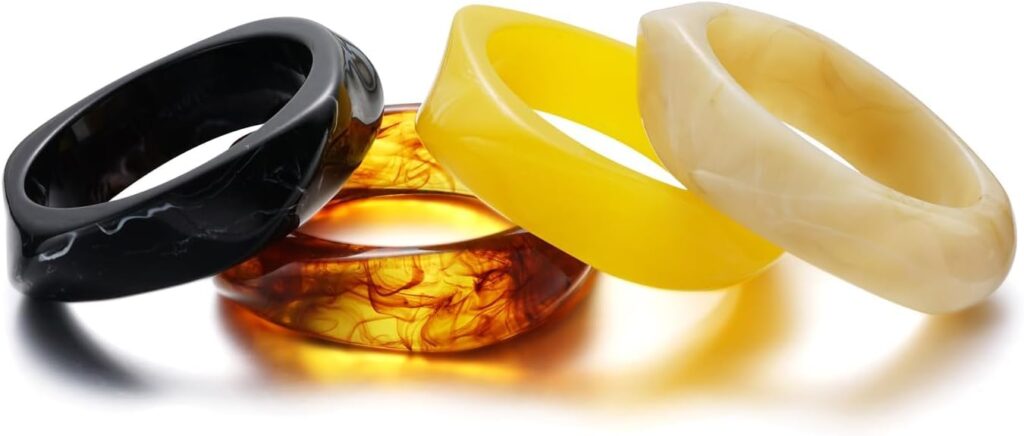 4 Pcs Square Acrylic Resin Bangle Bracelets review overview 4 pcs square acrylic resin bangle bracelets review photo