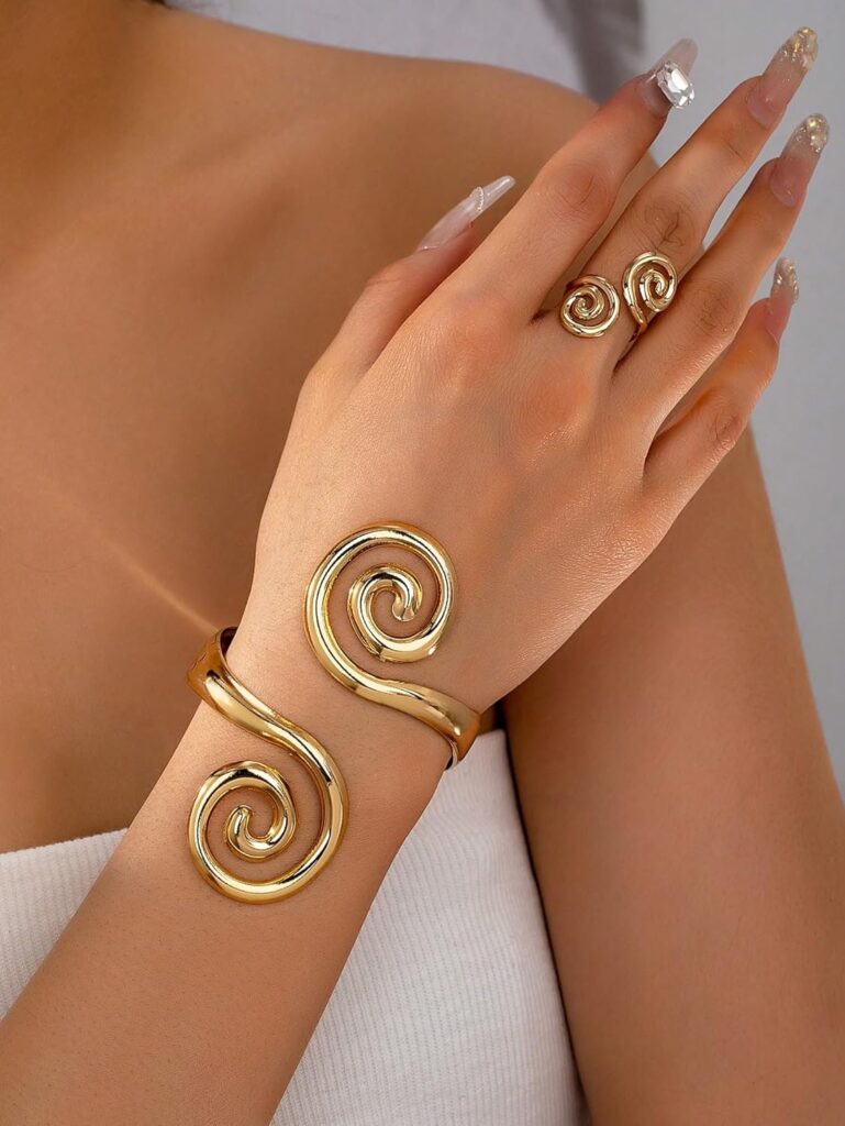 Chunky Gold Bangle Cuff Bracelet review guide Chunky gold bangle cuff bracelet review image