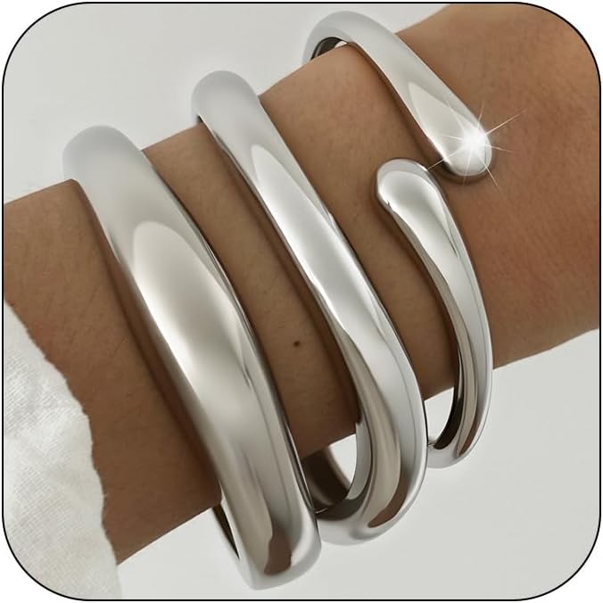Chunky Gold Bangles for Women review overview