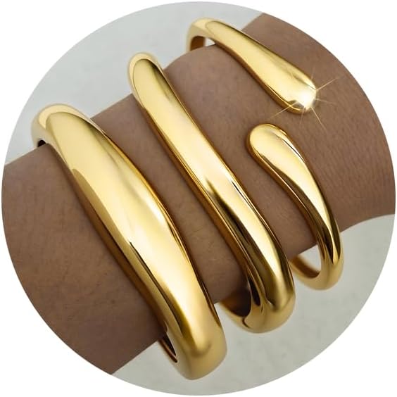 Chunky Gold Bangles for Women review overview Chunky gold bangles for women review image