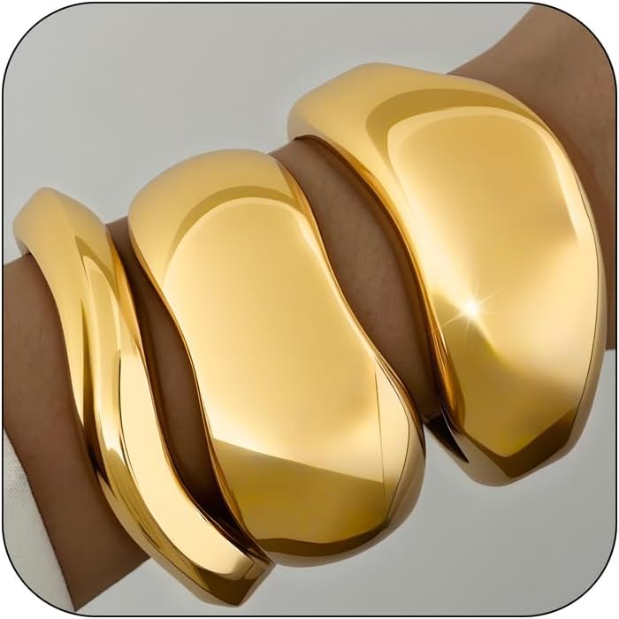 Chunky Gold Bangles for Women review overview Chunky gold bangles for women review visual
