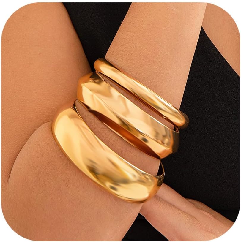 Chunky Gold Wide Wrist Cuff Bracelets review essentials Chunky gold wide wrist cuff bracelets review visual