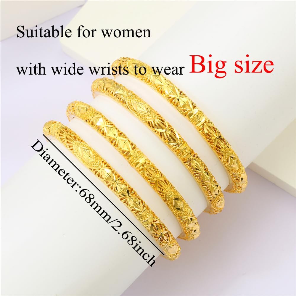 Ethlyn 2.7inch 18K Gold Wrist Bangles review overview Ethlyn 2.7inch 18k gold wrist bangles review visual