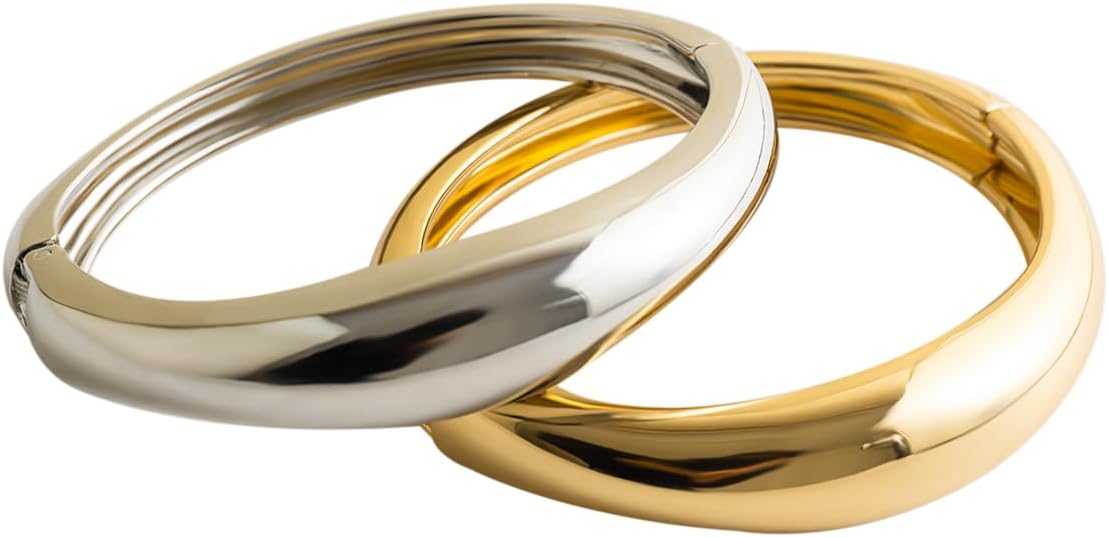 Gold Bangle Chunky Cuff Bracelet review guide