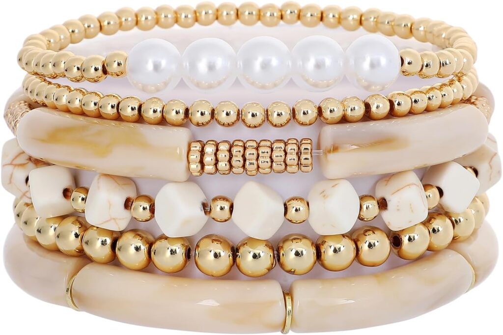 GOOJIDS Beaded Gold Plated Bangles Bracelet review overview Goojids beaded gold plated bangles bracelet review visual