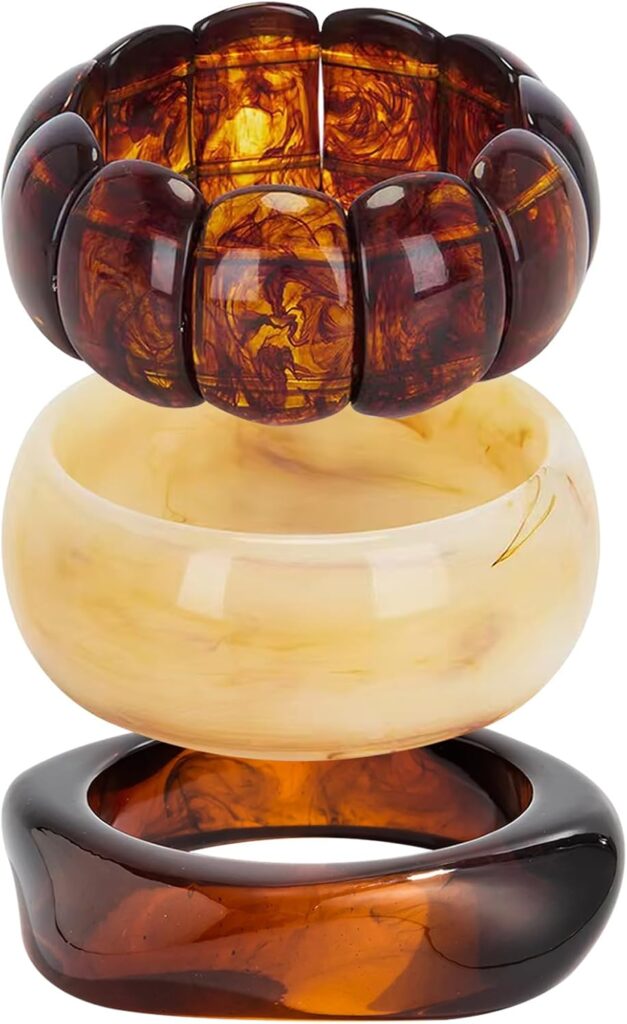 Hclian Acrylic Resin Bracelet Set review overview Hclian acrylic resin bracelet set review picture