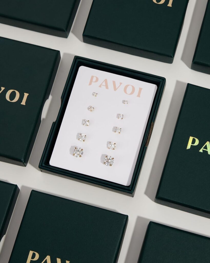 PAVOI 14K Gold Plated Cubic Zirconia Bangle Tennis Bracelets for Women | Classic Love Cuff Bangle Bracelets Pavoi 14k gold plated cubic zirconia bangle review illustration