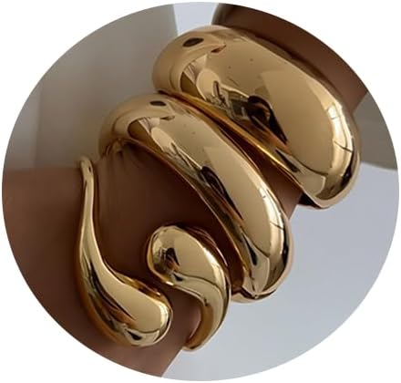 SAMOCO 3Pcs Chunky Gold Bangle Bracelets review guide Samoco 3pcs chunky gold bangle bracelets review illustration