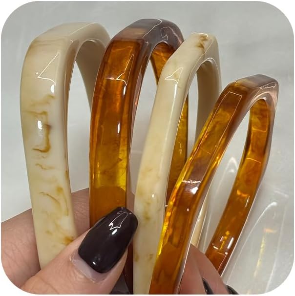 Sygy 4pcs chunky acrylic bangles review picture