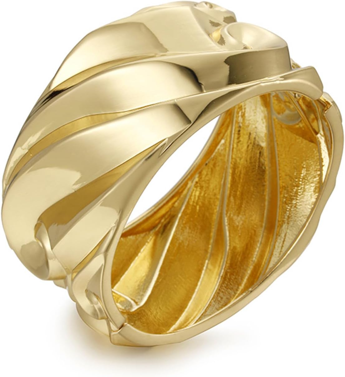 YMBYCM Chunky Gold-plated Bangle Bracelet review overview