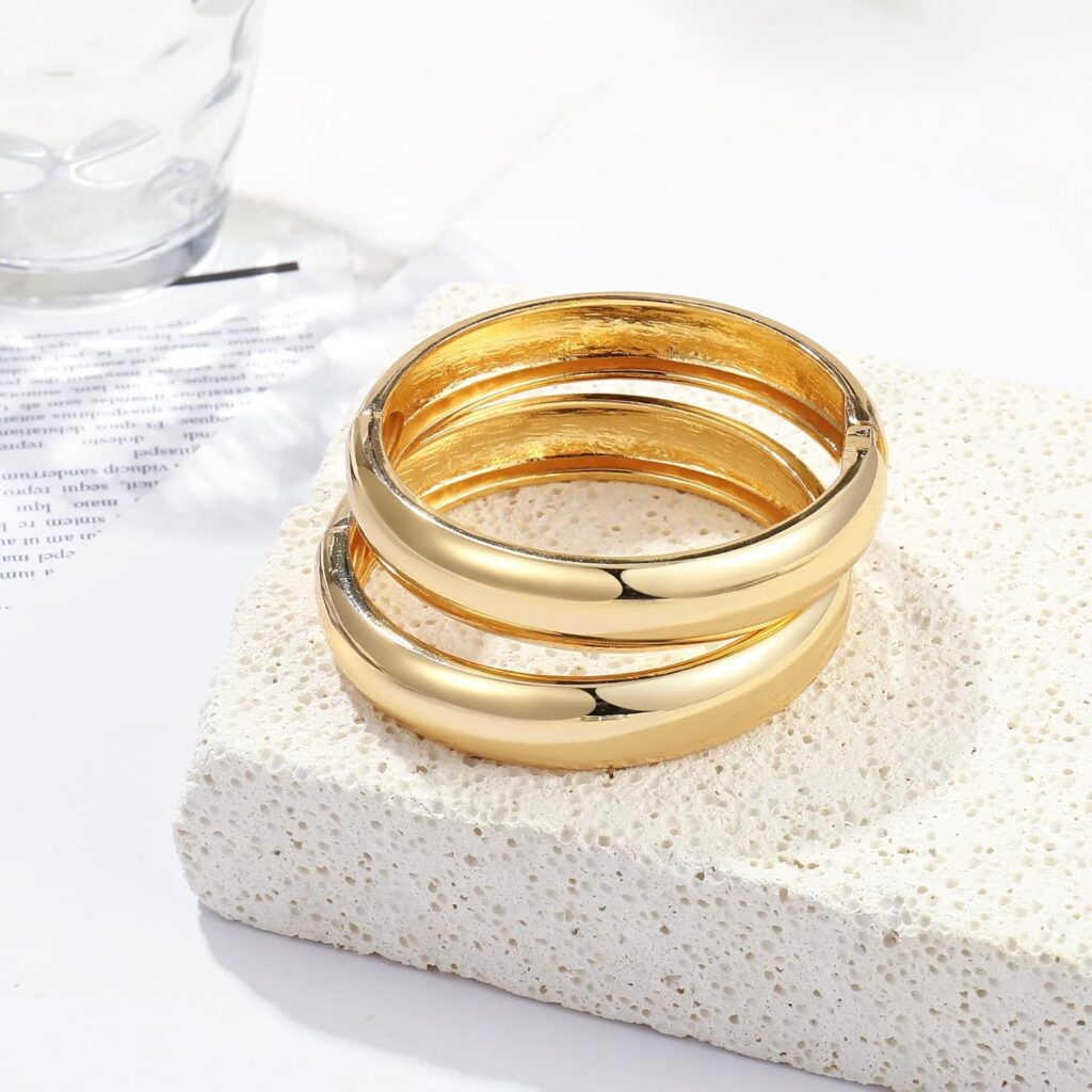 2pcs gold bangle arm cuff review photo