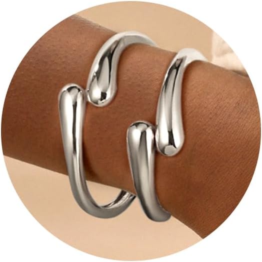 2pcs gold bangle arm cuff review visual