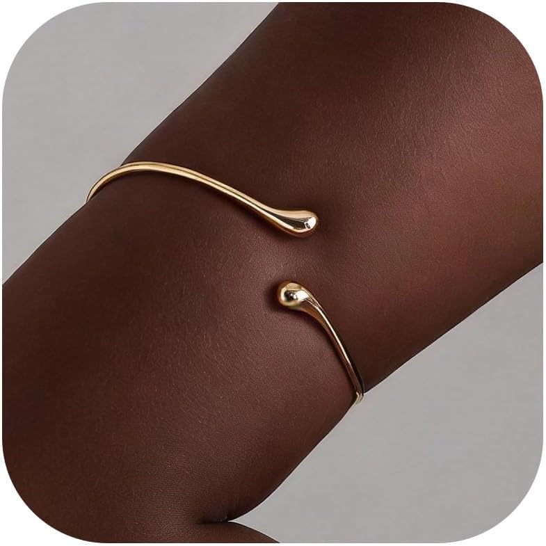 Chunky bangle bracelet for women black cuff review picture