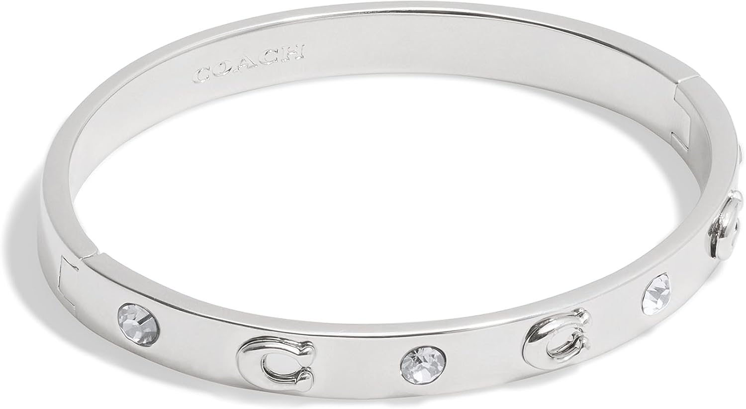 COACH Women’s Signature C Logo Hinged Bangle Bracelet review essentials