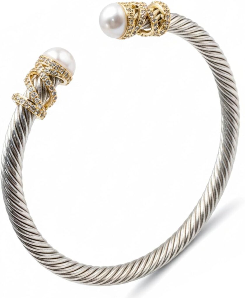Elegant twisted cable bangle bracelet review image