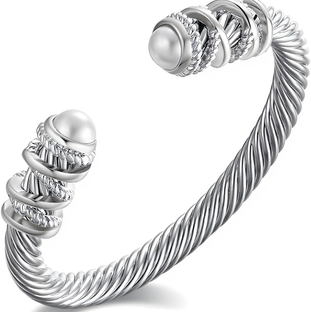 Elegant twisted cable bangle bracelet review illustration