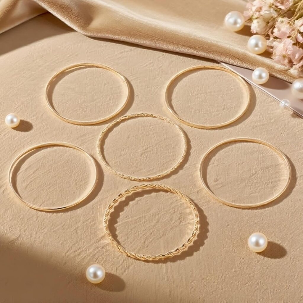 Gold bangle bracelet review illustration