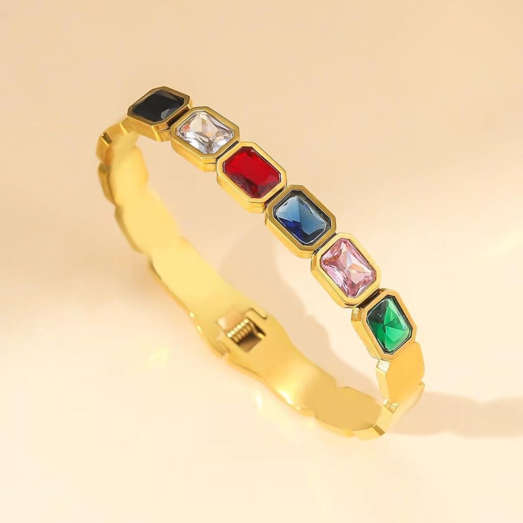 Gold bangle bracelets for women review photo