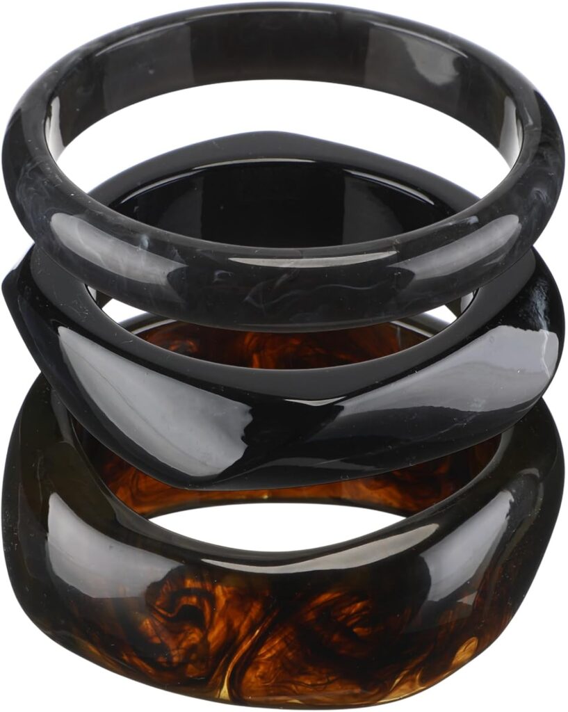 Quelay 3 Pcs Acrylic Resin Bangle Review overview Quelay 3 pcs acrylic resin bangle review illustration