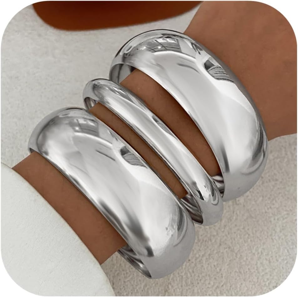 Stack Trendy Silver Wide Wrist Cuff review insights Stack trendy silver wide wrist cuff review image