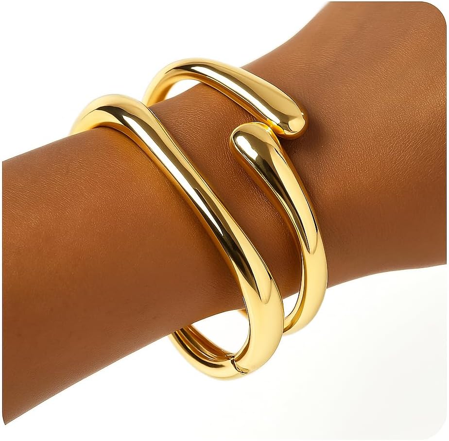 2Pcs Chunky Bracelet for Women review tips 2pcs chunky bracelet for women review photo