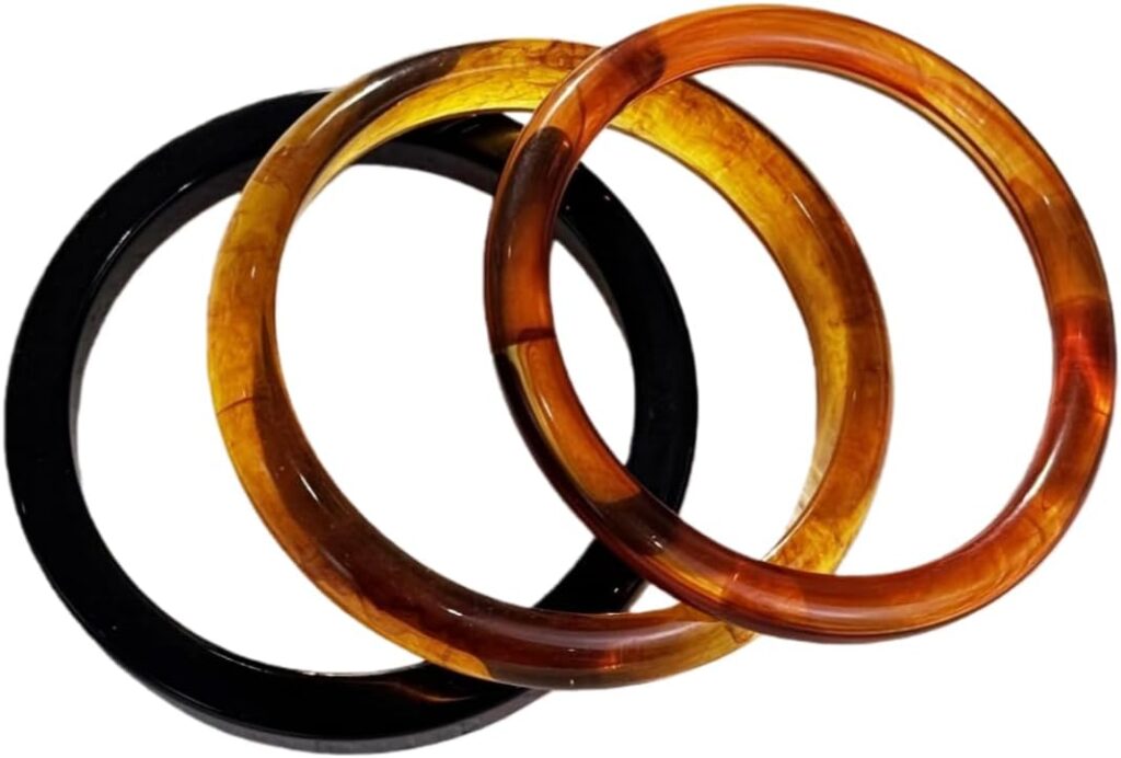 Colorful acrylic stackable bangle bracelets review picture