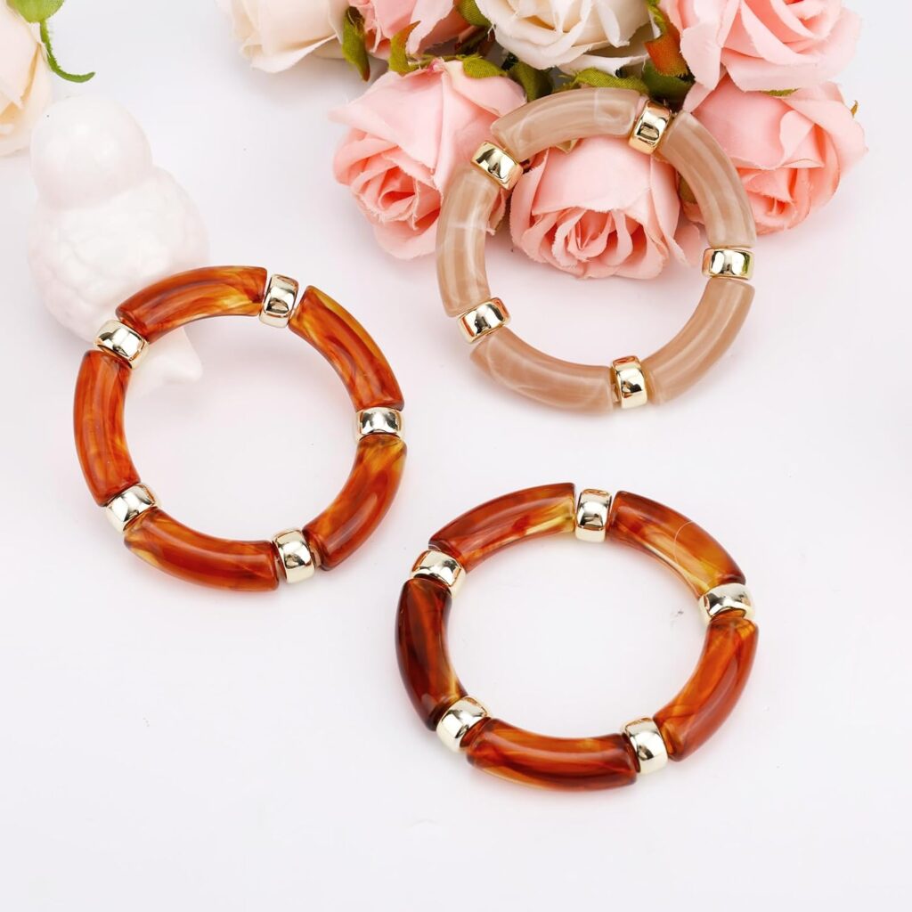 6pcs acrylic bangle for women review illustration