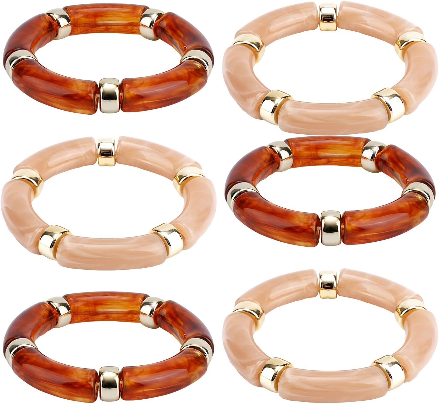 6pcs Acrylic Bangle for Women review essentials