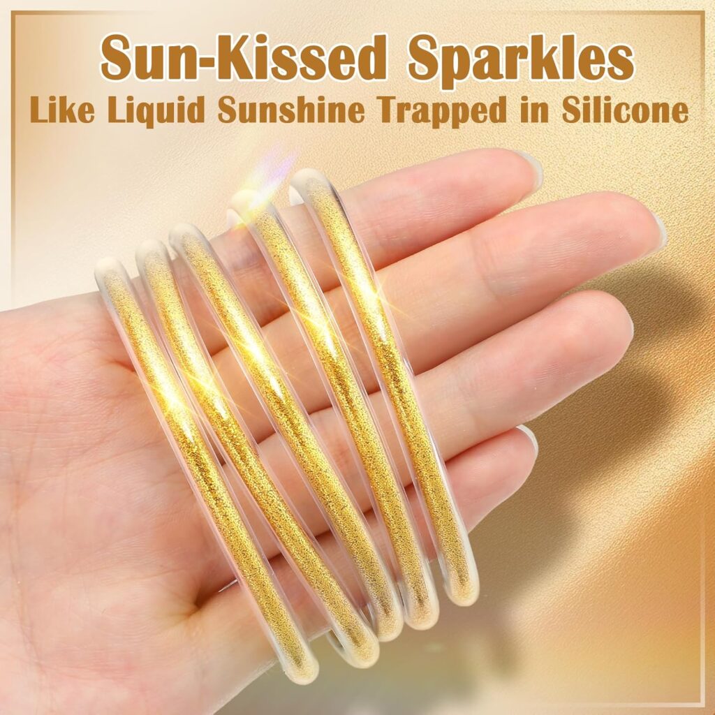 Alphatool glitter jelly gold bangles review picture