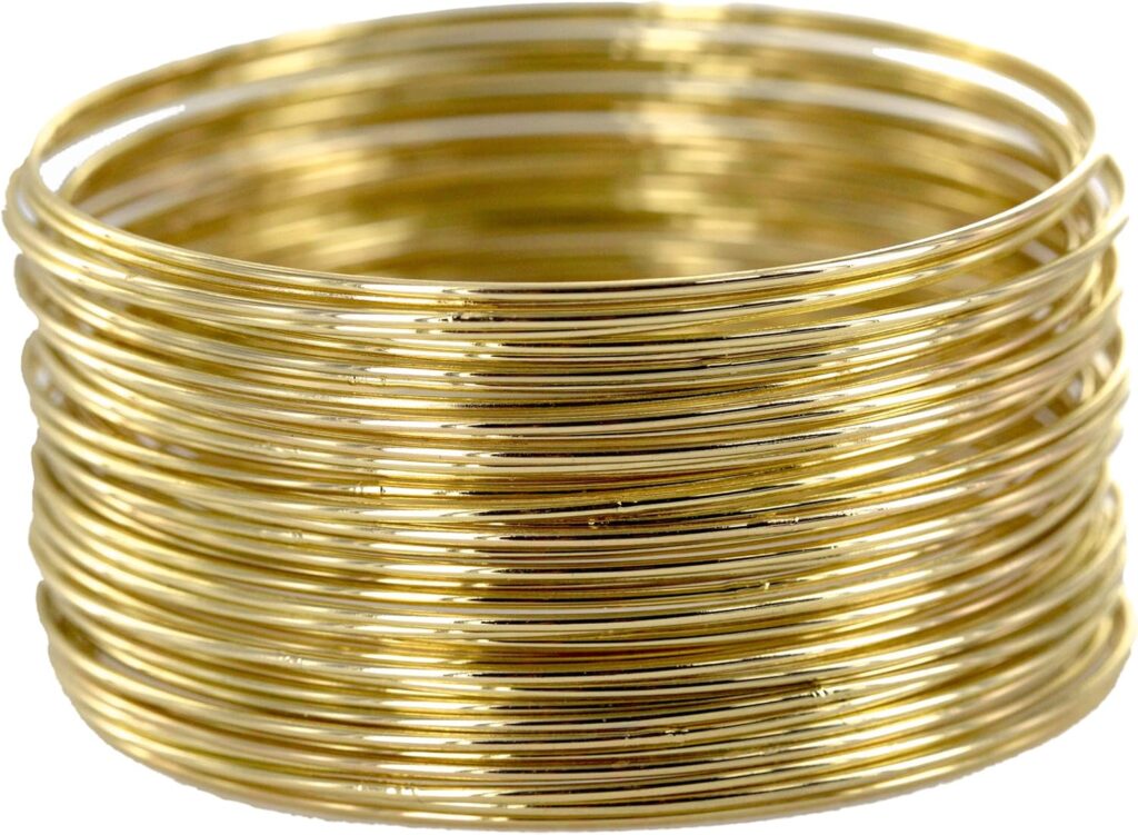 And lovely plus size 14k gold textured bracelet visual