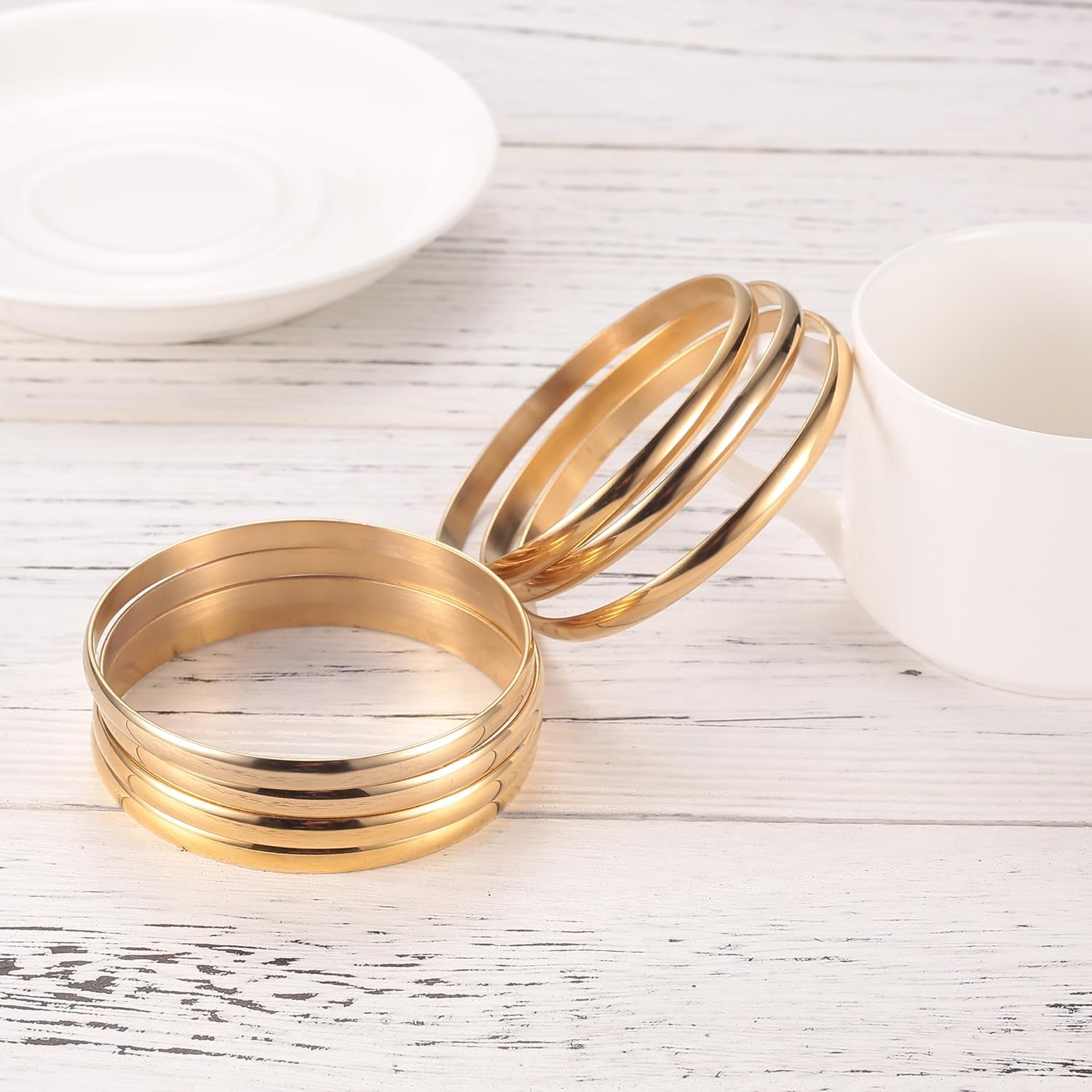 Castillna 14K Gold Bangle Set review insights