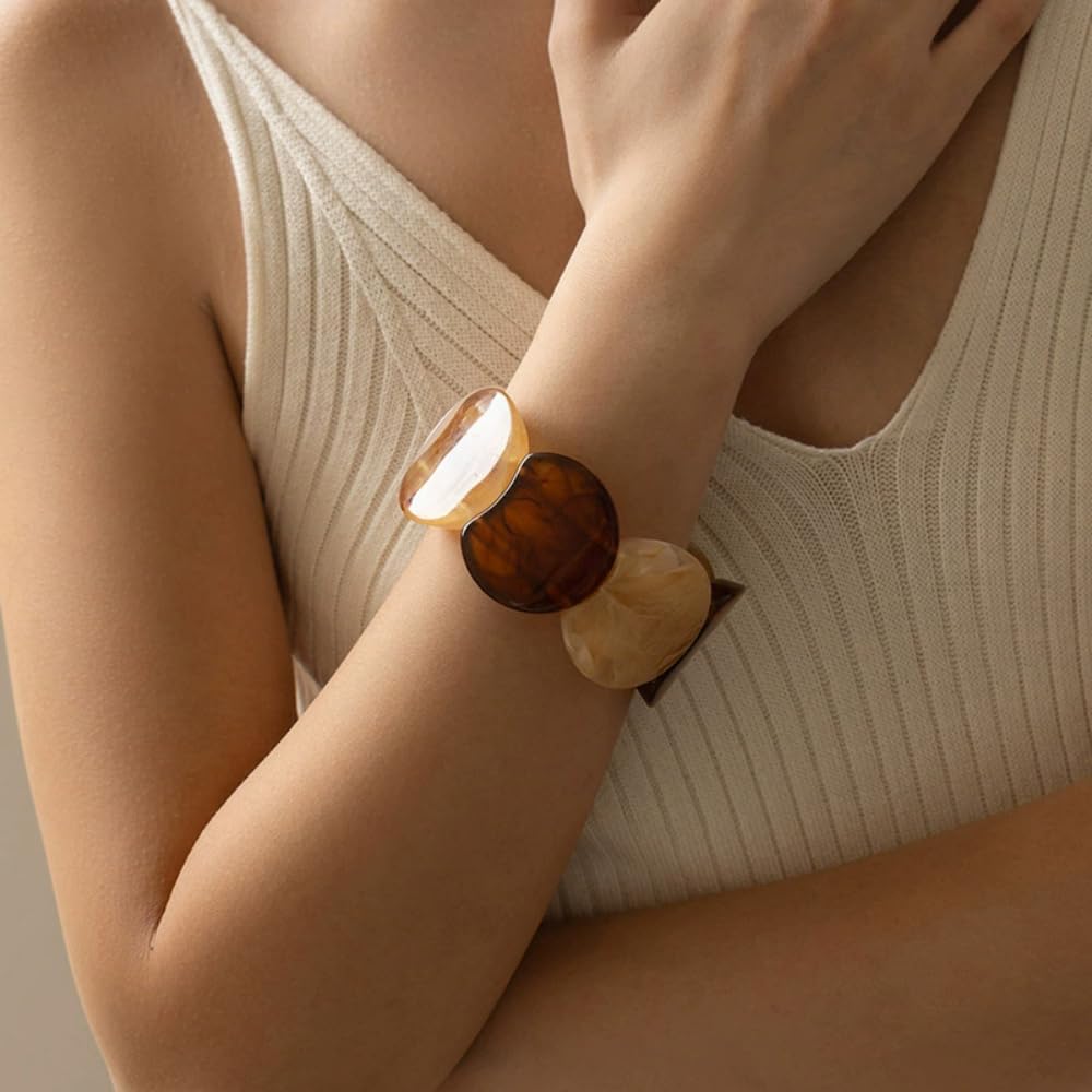 Chunky Geometric Elastic Bangle Bracelet review overview Chunky geometric elastic bangle bracelet review photo