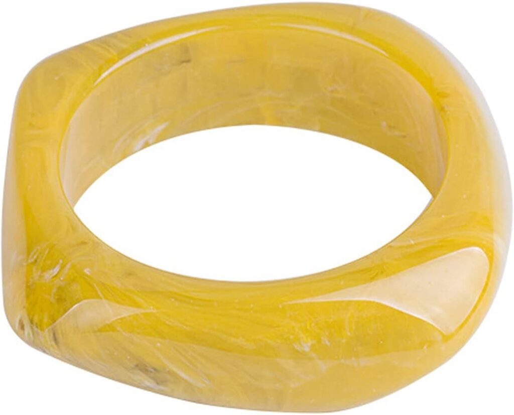Colorful acrylic resin bangle bracelet review photo