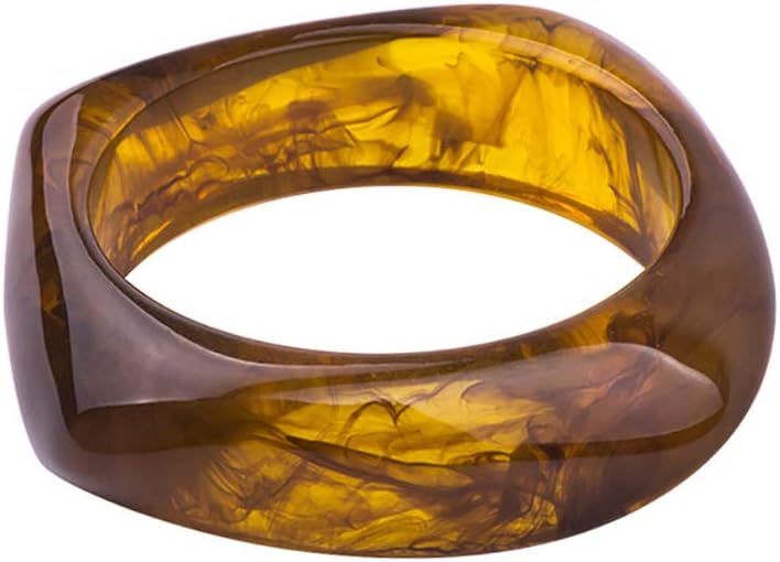 COLORFUL BLING Acrylic Resin Geometric Bangle Review guide