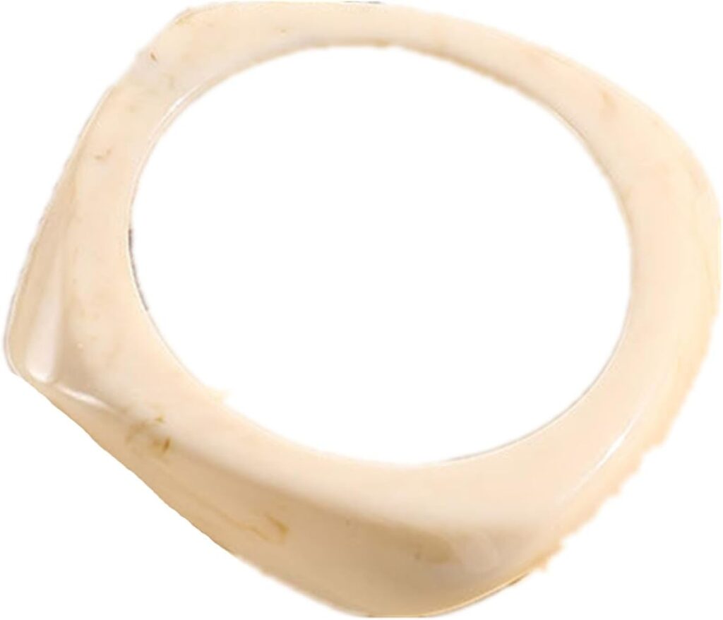 Colorful resin irregular bangle bracelet review visual