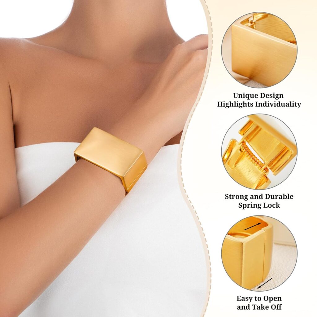 F&s chunky gold plated bangle bracelets review visual