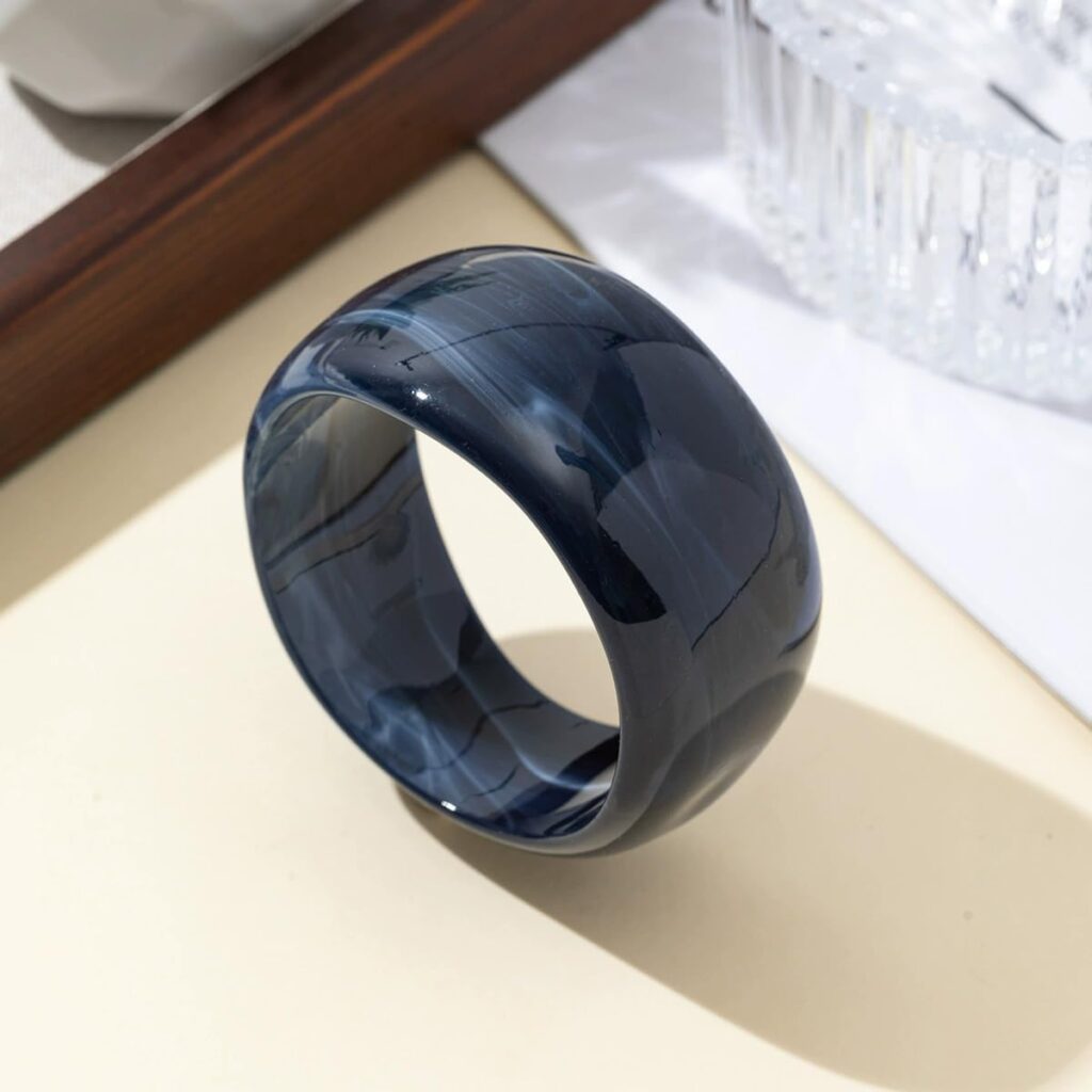 Fuqimanman2020 resin geometric bangle bracelets review illustration