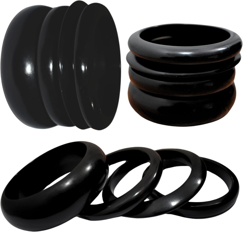 Handmade wooden bangles for women review image