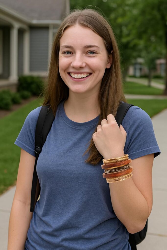 Touchstone wooden women wood jewelry bangle set review illustration
