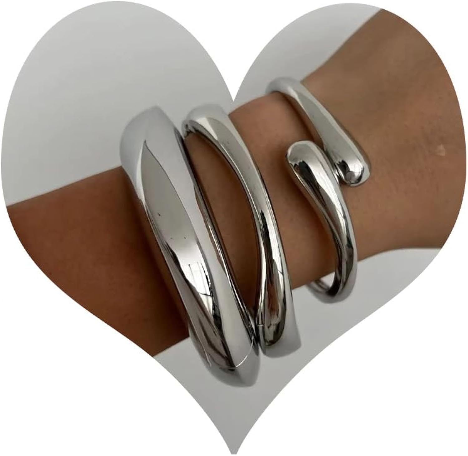 WAINIS 3Pcs Chunky Gold Bangle review overview